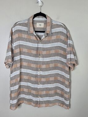 Folk Men's Ridge Linen/Cotton Camp Shirt